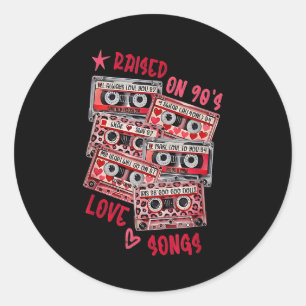 Adesivo Músicas de Amor de Mix Tape Música dos Anos 90 Cet