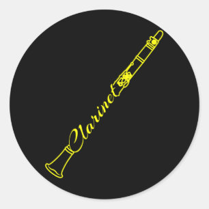 Adesivo Músico Clarinet Marching Banda Clarinetista