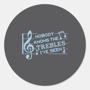 Adesivo Músicos Engraçados Treble Piada Trocadilho Profess