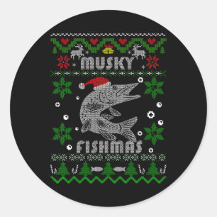 Adesivo Muskie Angler Fishmas Musky Fisheries Oferece Pres