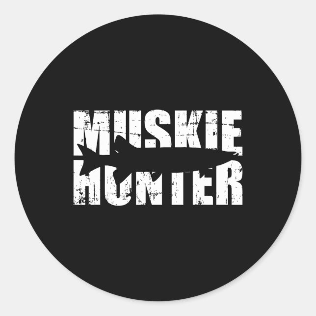 Adesivo Muskie Hunter Fisheries (Frente)
