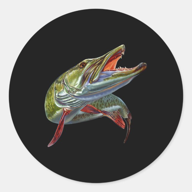 Adesivo Muskie Hunter Musky Pescman Lure Fly Fisheries Nov (Frente)