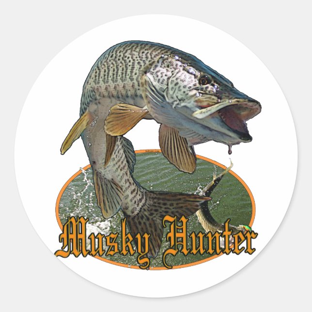 Adesivo Musky Hunter 9 (Frente)