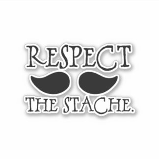 Adesivo Mustache Respect the Stache