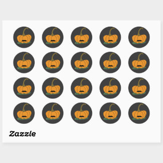 Adesivo Mustachio Pumpkin Magnet