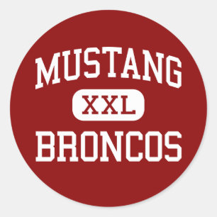 Adesivo Mustang - Broncos - Segundo grau - Mustang Oklahom