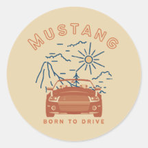 Mustang Nascer to Drive Sticker
