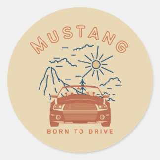 Adesivo Mustang Nascer to Drive Sticker