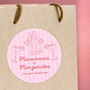 Adesivo Muumuus e Margaritas Rosa e Vermelho Despedida de