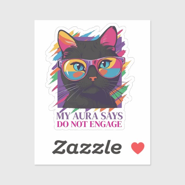 Adesivo My Aura Says Sticker (Folha)