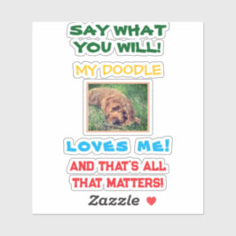 Adesivo My Doodle Loves Me Personalized