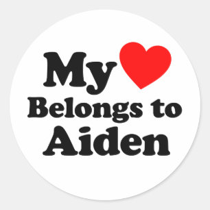 Adesivo My Heart Belongs to Aiden