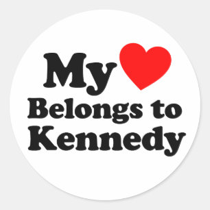 Adesivo My Heart Belongs to Kennedy