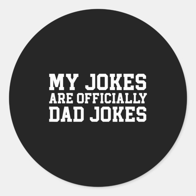 Adesivo My Jokes Are Ly Dad Jokes Pregnancy Announcement  (Frente)