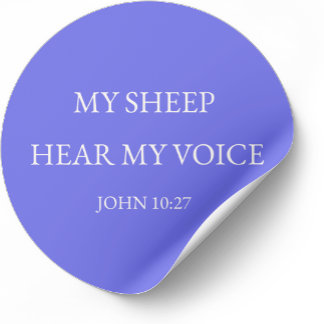 Adesivo My Sheep Hear My Voice Bible Verse Sticker