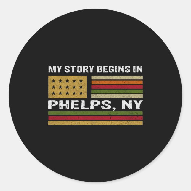 Adesivo My Story Is Begins In Phelps Ny _1  (Frente)