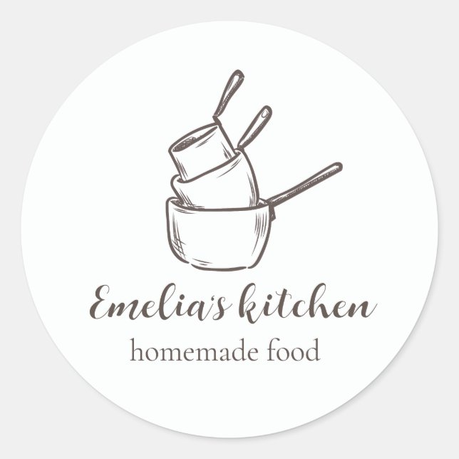 Adesivo My tiny kitchen logo Sticker (Frente)