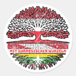 Adesivo Myanmar Myanmarisch Österreichisch Österreich Baum