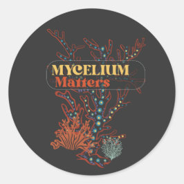 Adesivo Mycelium Importa a forragem de cogumelos