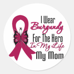 Adesivo Myeloma Ribbon Hero Minha Mãe