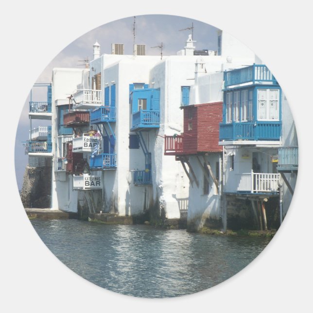 Adesivo Mykonos, Grécia (Frente)