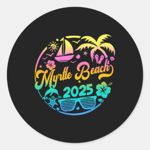 Adesivo Myrtle Beach 2025 Family Vacation Beach Matching G
