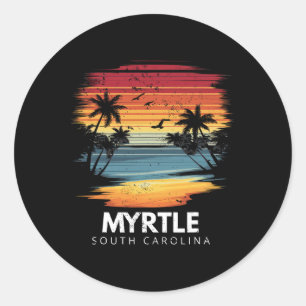 Adesivo Myrtle Beach Carolina do Sul Prancha de Surfe Surf
