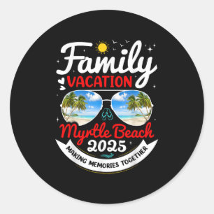 Adesivo Myrtle Beach Family Vacation Myrtle Beach 2025 Bea