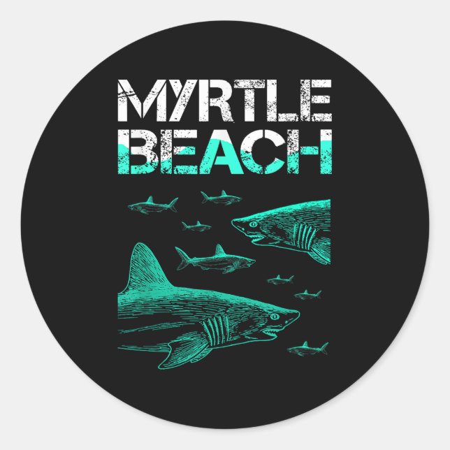 Adesivo Myrtle Beach Shark (Frente)