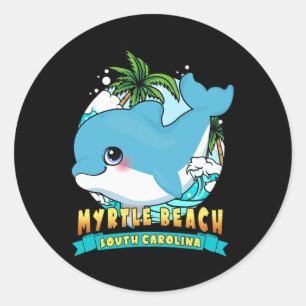 Adesivo Myrtle Beach South Carolina Cute Ba