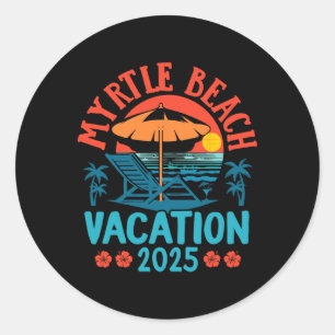 Adesivo Myrtle Beach Vacation 2025 Souvenir Matching Famil