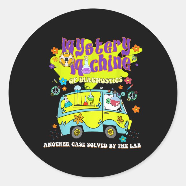 Adesivo Mystery Machine Of Diagnostics Lab Semana 2025 Med (Frente)