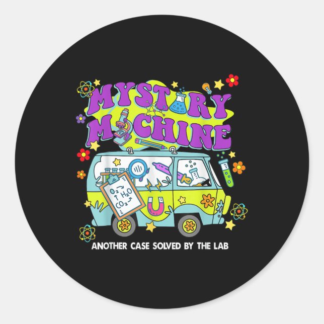 Adesivo Mystery Machine Of Diagnostics Lab Semana 2025 Med (Frente)
