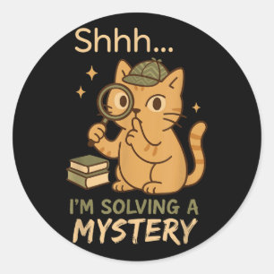 Adesivo Mystery Reader Bookish Sleuth Gift do Clube Crime 