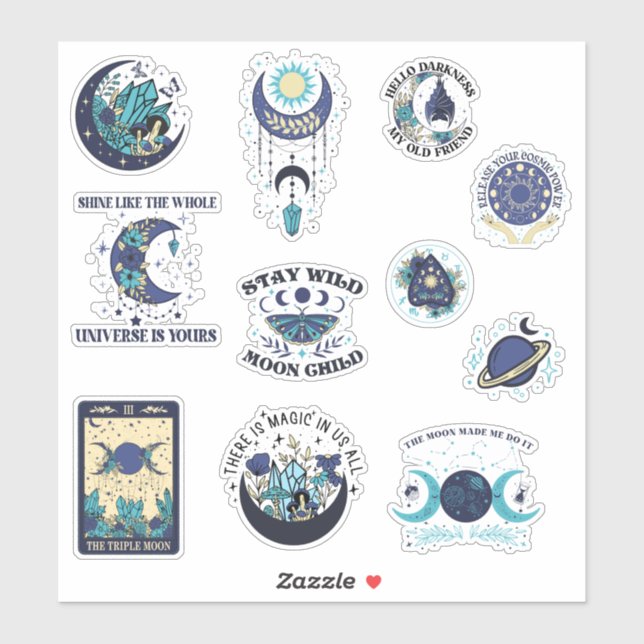 Adesivo Mystic Moon Witch Sticker Pack (Folha)