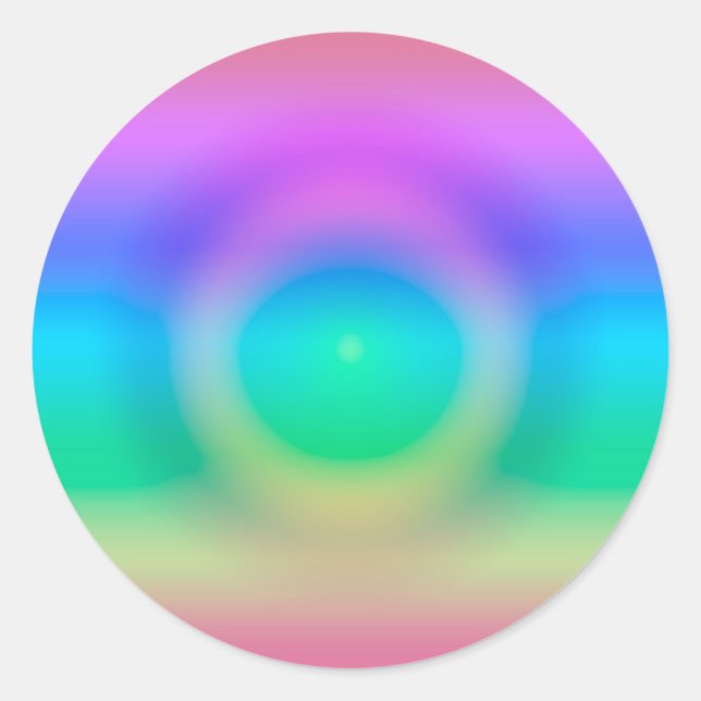 Adesivo Mystic Rainbow Eye Ombre (Frente)