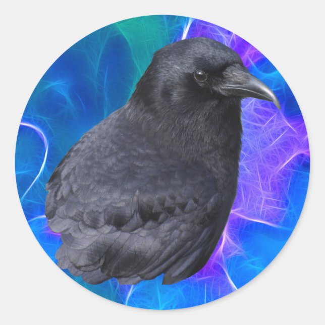 Adesivo Mystic Raven Retrait Celtic Pagan Art (Frente)