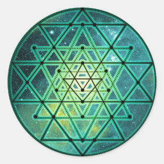 Adesivo Mystical Green Sri Yantra