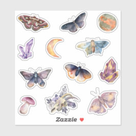 Adesivo Mystical Moth Crystal Stickers Set
