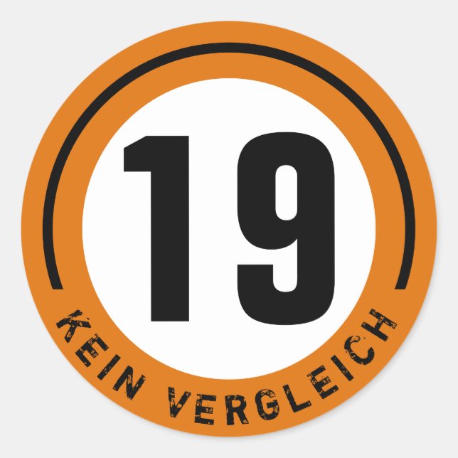 ADESIVO Nº 19 RACING (Frente)