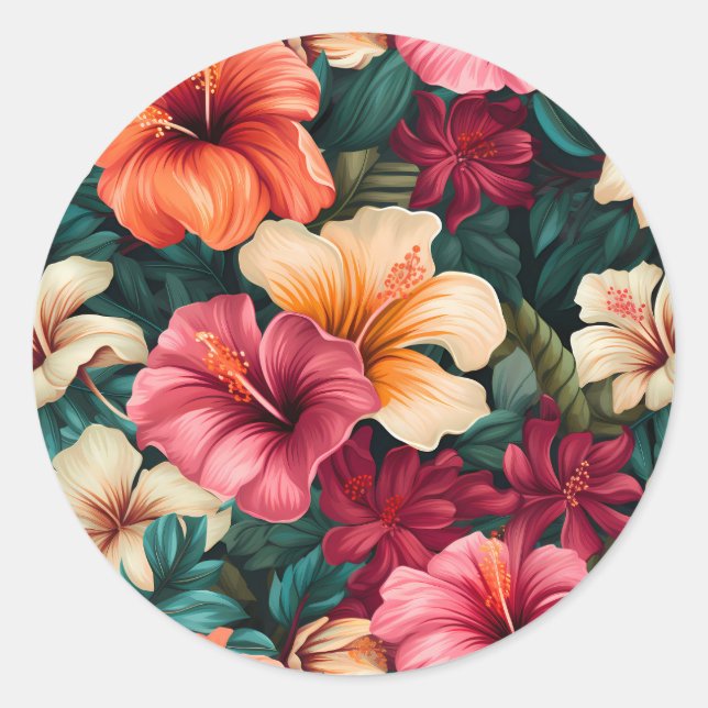 Adesivo Nº 5 Padrão Floral (Frente)
