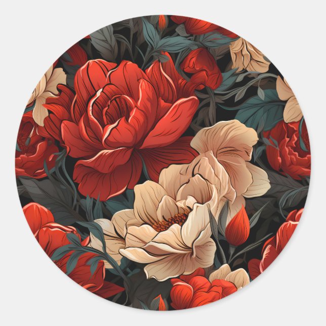 Adesivo Nº 7 Padrão Floral (Frente)