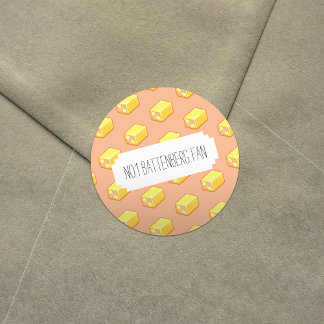Adesivo N.º 1 Battenberg Ventilador Rosa e Bolo Amarelo
