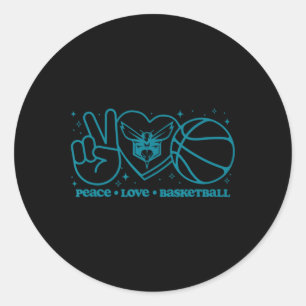Adesivo N Charlotte Hornets Paz Amor Caveira 