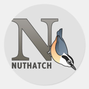 Adesivo N é para Nuthatch