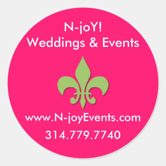 Adesivo N-joY! Fleur de lis Seal Sticker. (Frente)