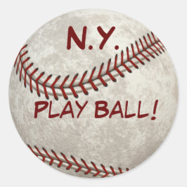 Adesivo N.Y. Baseball "Toque Ball!" Passado Americano