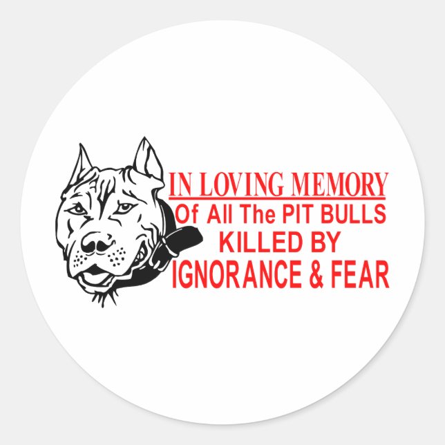 ADESIVO NA AMOR MEMÓRIA DE PIT BULLS (Frente)