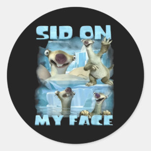 Adesivo Na Cara do Sid Na Cara da Era do Gelo Selfie de An