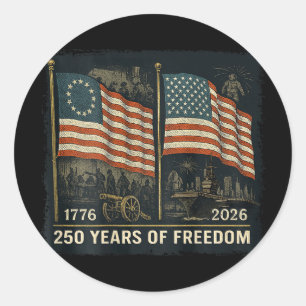 Adesivo Na Ck Betsy Ross Flag 250 Anos De Liberdade 1776-2